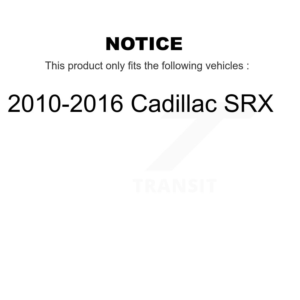 Rear Disc Rotors Ceramic Pads Parking Brake Shoes Hardware Kit For 2010-2016 Cadillac SRX K8C-104267 - Image 2