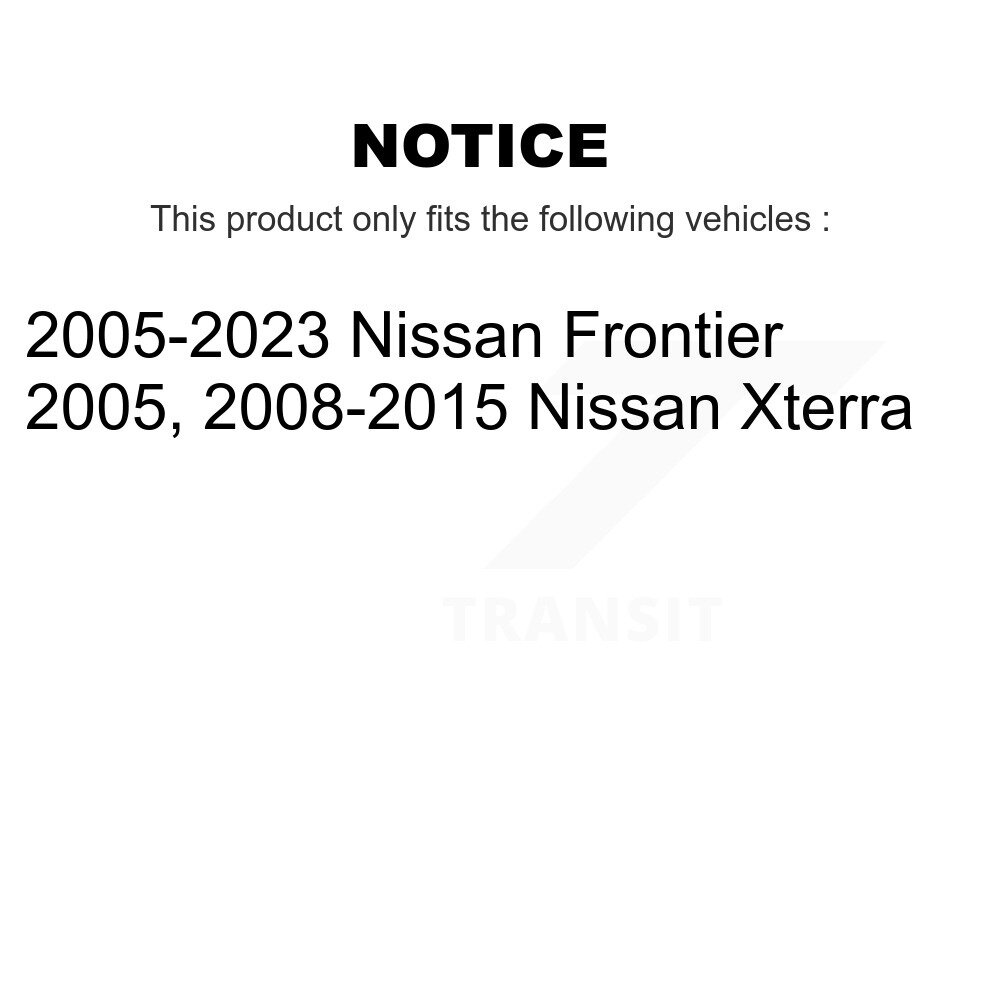 Rear Disc Rotors Ceramic Pads Parking Brake Shoes Hardware Kit For Nissan Frontier Xterra K8C-104357 - Image 2