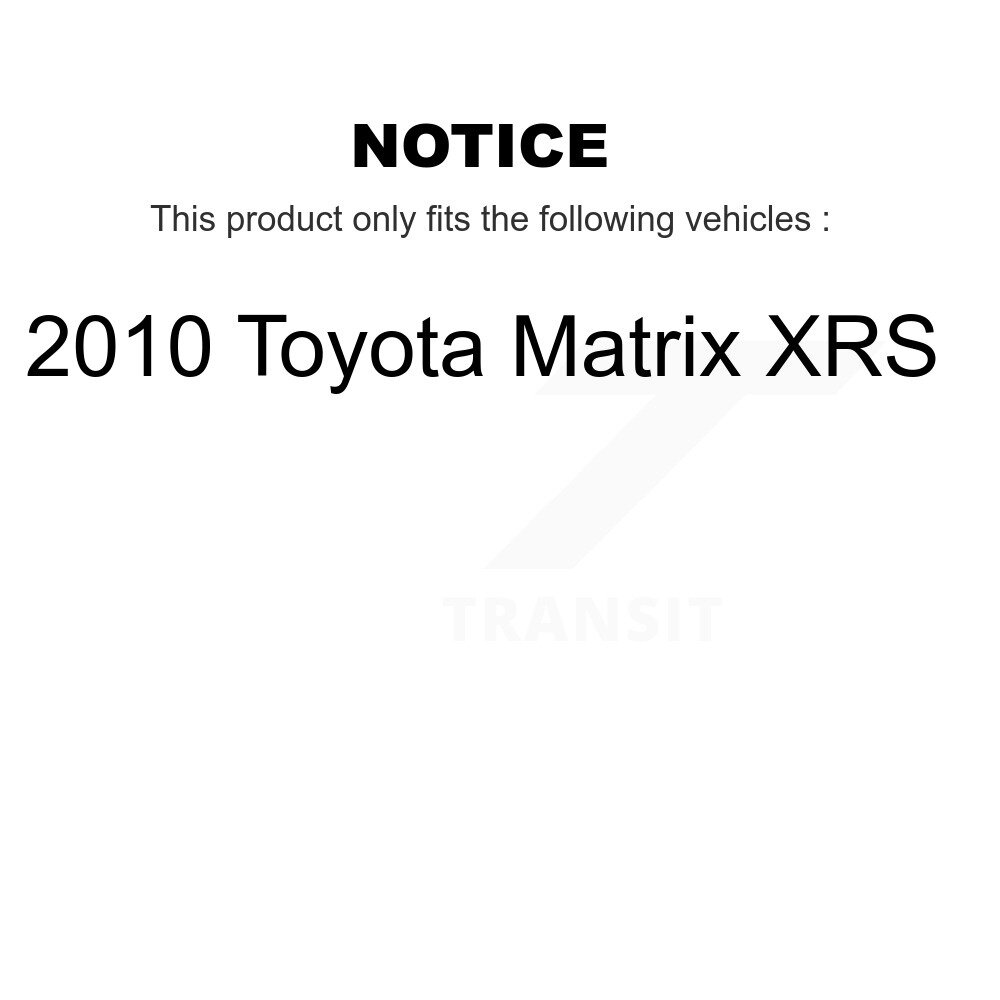 Rear Disc Rotors Ceramic Pads Parking Brake Shoes Hardware Kit For 2010 Toyota Matrix XRS K8C-104431 - Image 2