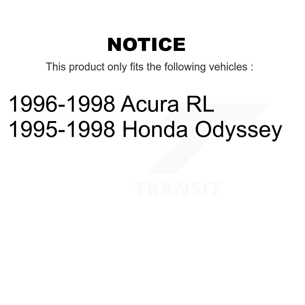 Rear Disc Rotors Ceramic Pads Parking Brake Shoes Hardware Kit For Honda Odyssey Acura RL K8C-104434 - Image 2
