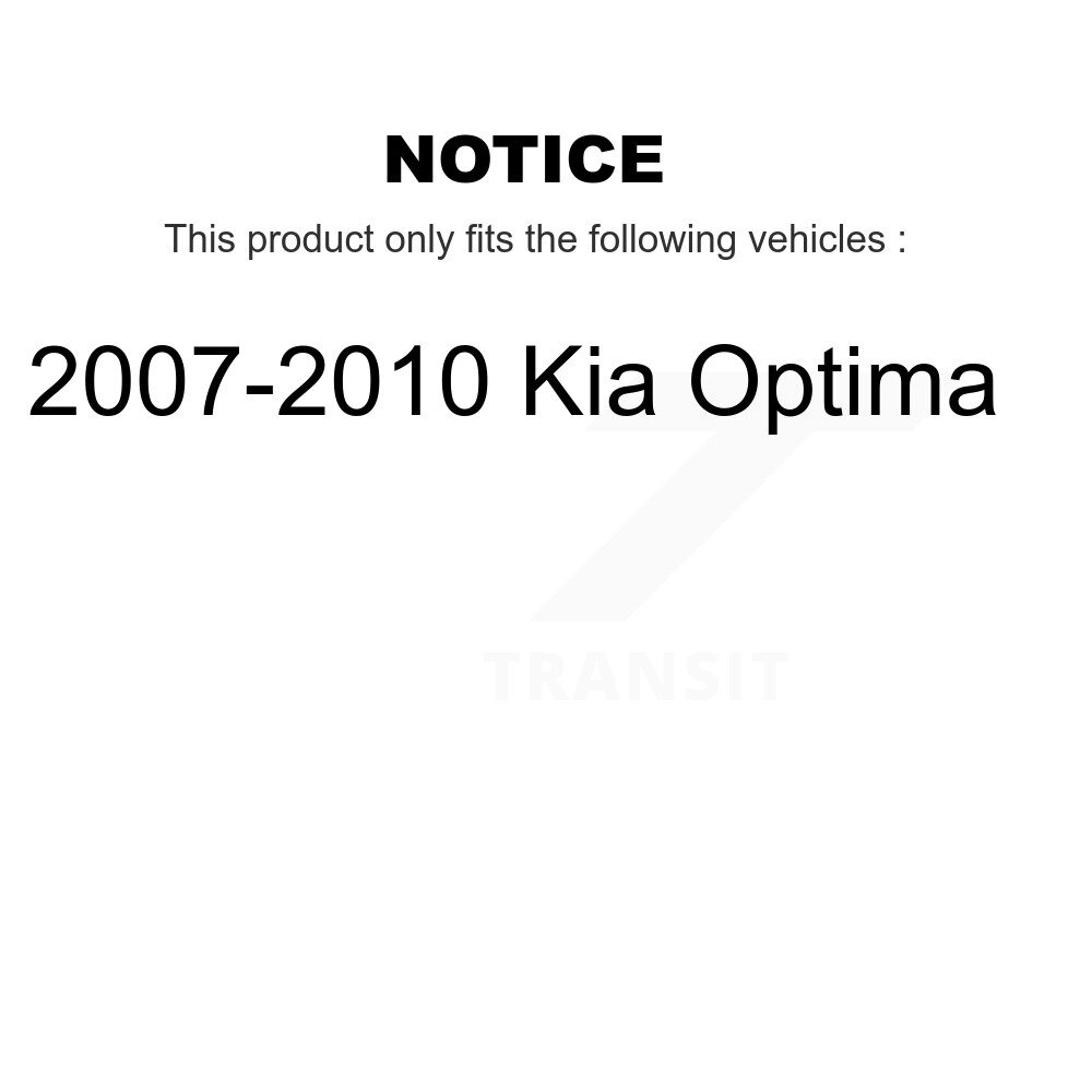 Rear Disc Rotors Ceramic Pads Parking Brake Shoes & Hardware Kit For 2007-2010 Kia Optima K8C-104479 - Image 2