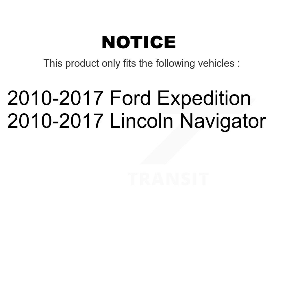 Front Rear Brake Caliper (Left Right) Kit For 2010-2017 Ford Expedition Lincoln Navigator KBC-100027 - Image 2