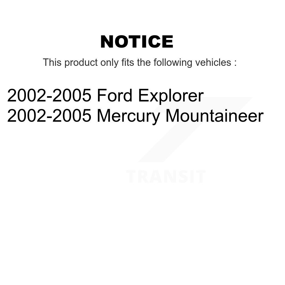 Front Rear Brake Caliper (Left Right) Kit For 2002-2005 Ford Explorer Mercury Mountaineer KBC-100062 - Image 2