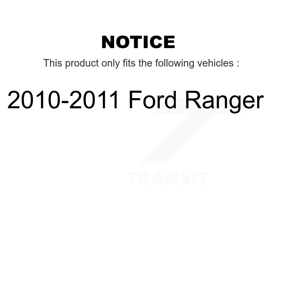 Front Rear Brake Caliper Left Right Side (Driver Passenger) Kit For 2010-2011 Ford Ranger KBC-100063 - Image 2