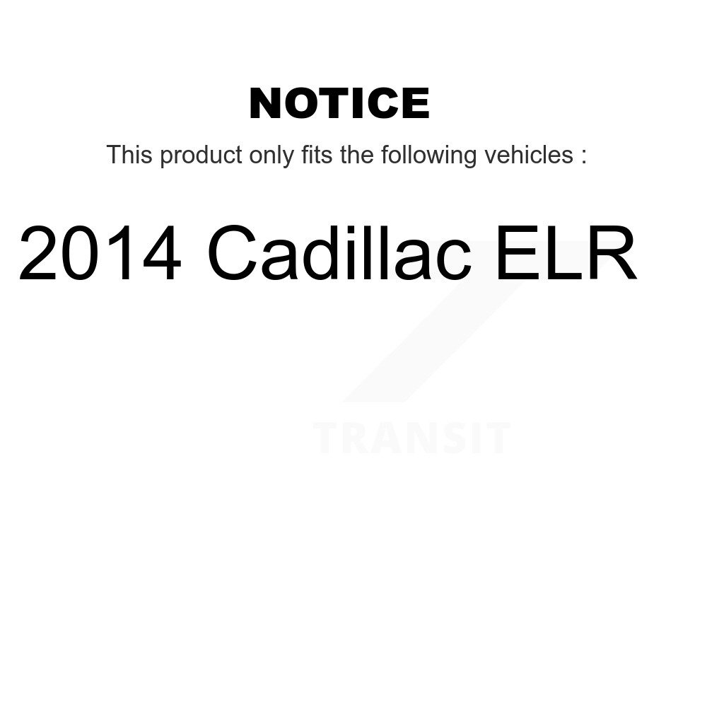 Front Rear Brake Caliper Left Right Side (Driver Passenger) Kit For 2014 Cadillac ELR KBC-100087 - Image 2