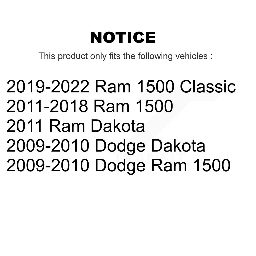 Front Brake Caliper Left Right (Driver Passenger) Kit For Ram 1500 Classic Dodge Dakota KBC-100167 - Image 2