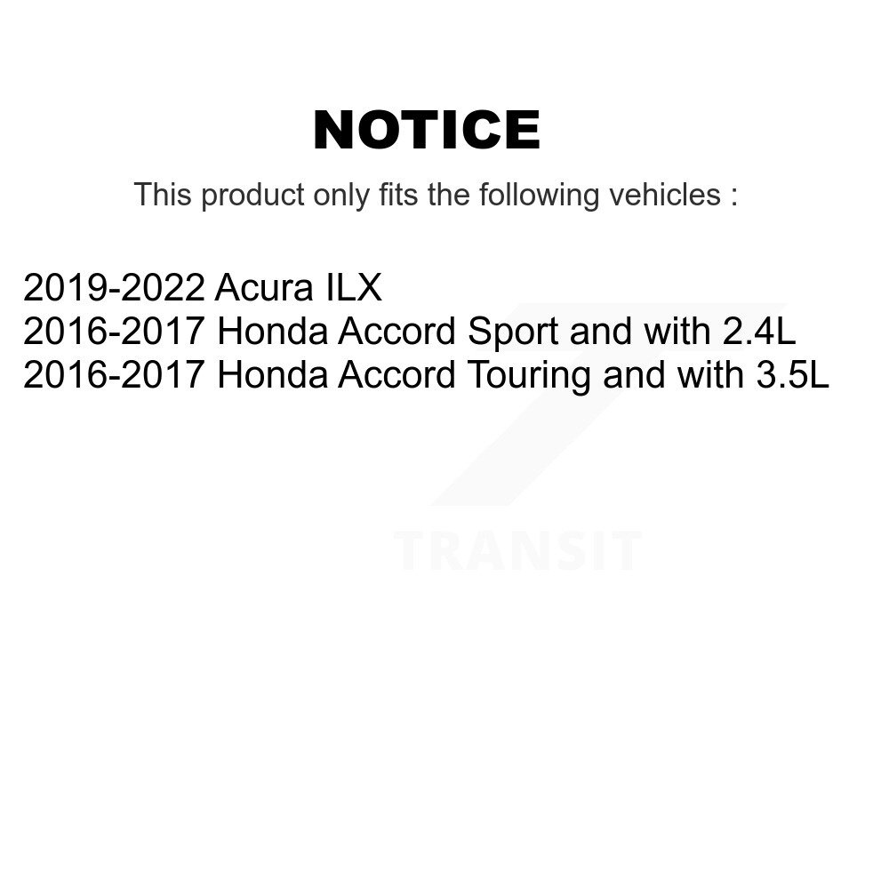 Front Brake Caliper Left Right Side (Driver Passenger) Kit For Honda Accord Acura ILX KBC-100202 - Image 2