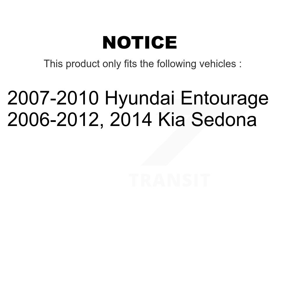 Front Brake Caliper Left Right Driver Passenger Side Kit For Kia Sedona Hyundai Entourage KBC-100222 - Image 2