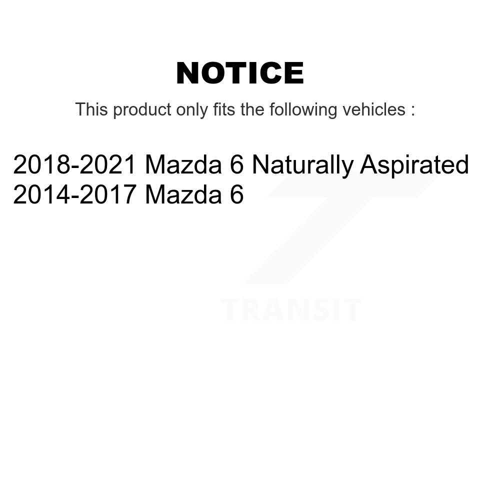 Front Disc Brake Caliper Assembly Left Right Side (Driver Passenger) Kit For Mazda 6 KBC-100227 - Image 2