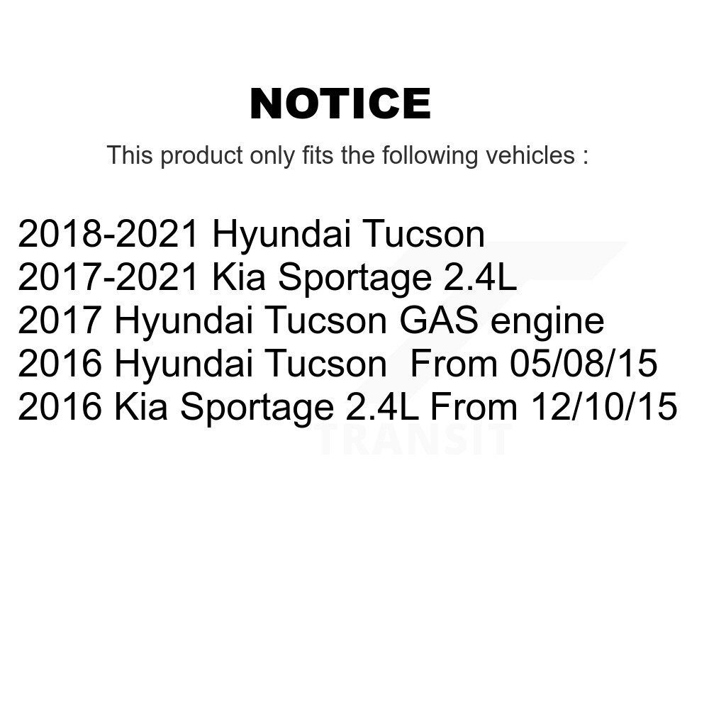 Front Brake Caliper Left Right Driver Passenger Side Kit For Hyundai Tucson Kia Sportage KBC-100230 - Image 2