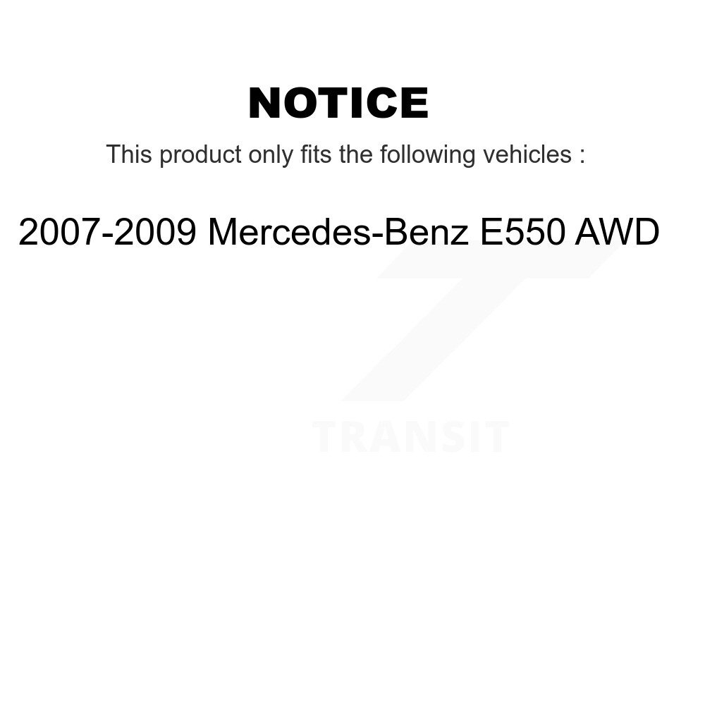 Front Brake Caliper Left Right Driver Passenger Kit For 2007-2009 Mercedes-Benz E550 AWD KBC-100238 - Image 2