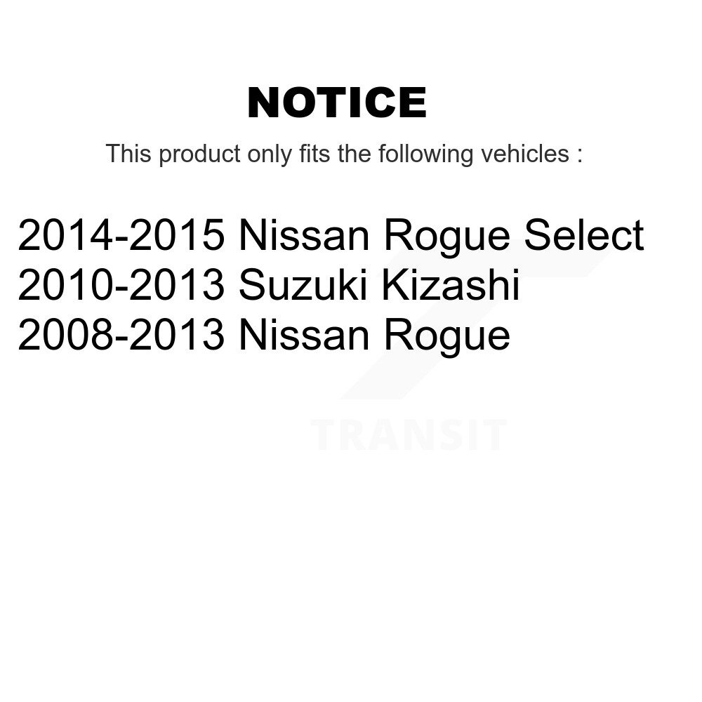 Front Disc Brake Caliper Left Right Side Kit For Nissan Rogue Suzuki Kizashi Select KBC-100239 - Image 2