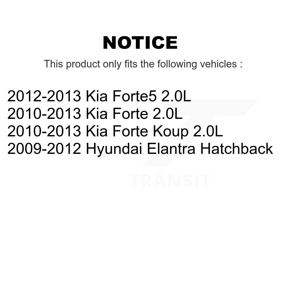Front Disc Brake Caliper Left Right Side Kit For Hyundai Elantra Kia Forte Koup Forte5 KBC-100240 - Image 2