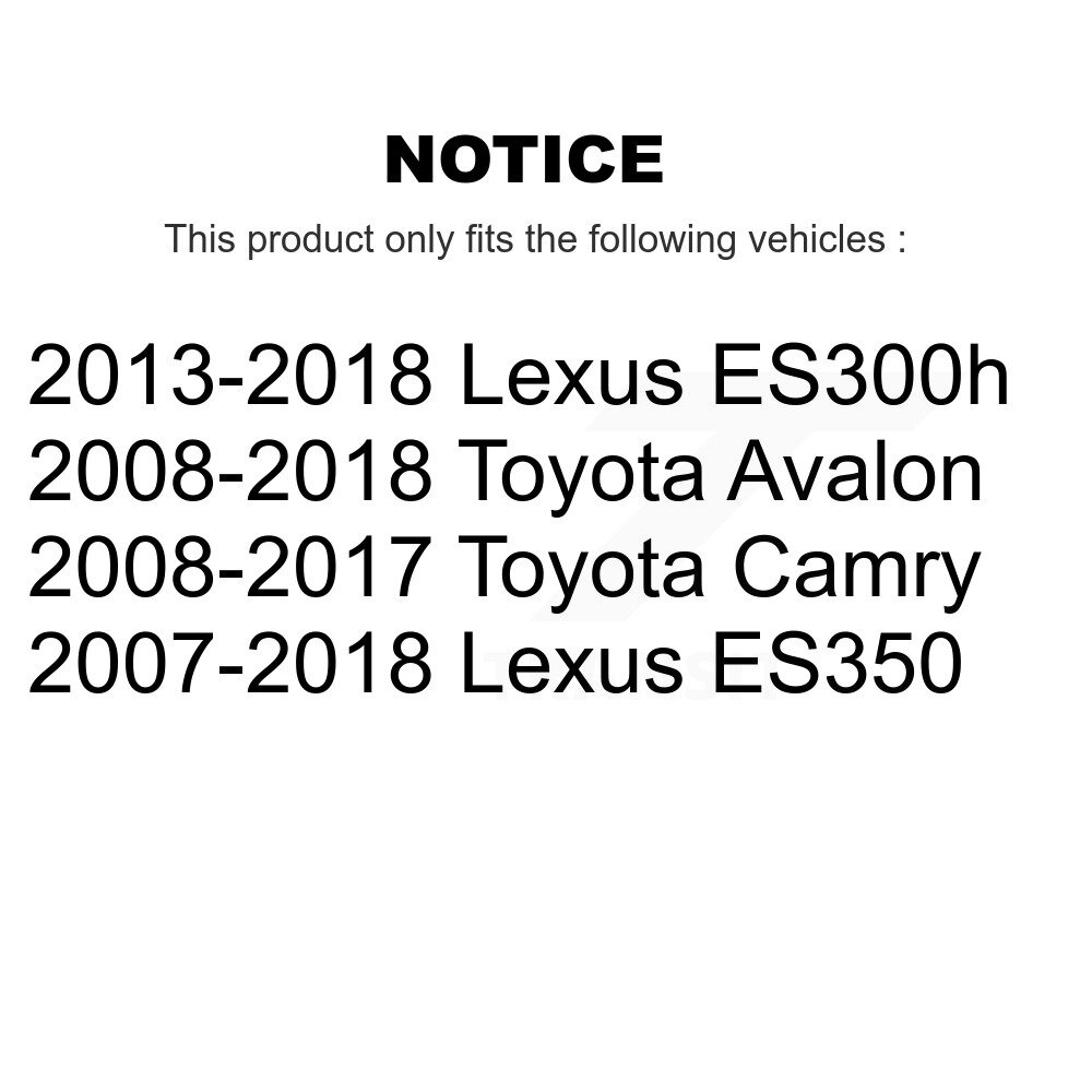 Front Disc Brake Caliper Left Right Side Kit For Toyota Camry Lexus ES350 Avalon ES300h KBC-100263 - Image 2