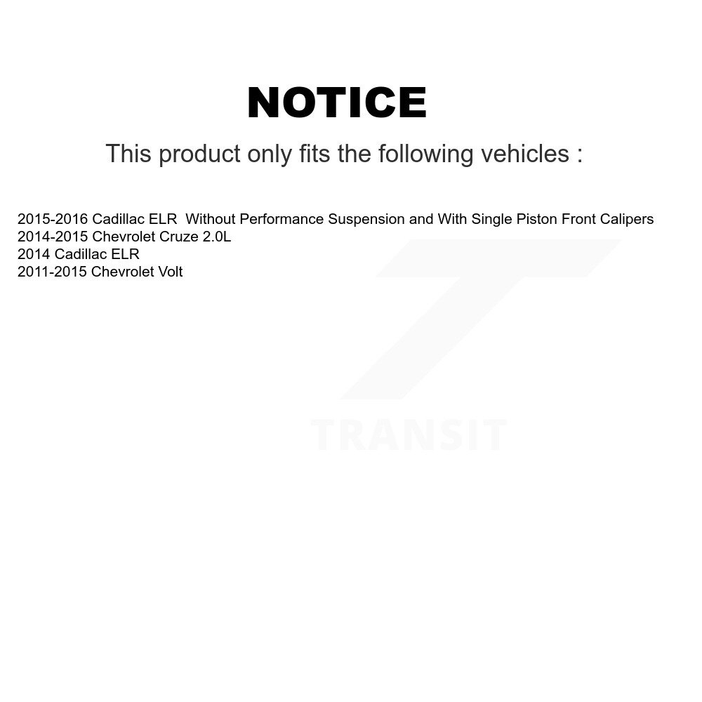 Rear Disc Brake Caliper Left Right Side Kit For Chevrolet Cruze Orlando Volt Cadillac ELR KBC-100295 - Image 2