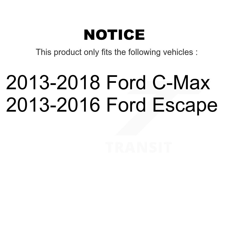 Rear Disc Brake Caliper Left Right Side (Driver Passenger) Kit For Ford Escape C-Max KBC-100299 - Image 2