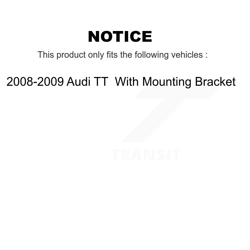Rear Disc Brake Caliper Left Right Side Kit For 2008-2009 Audi TT With Mounting Bracket KBC-100334 - Image 2