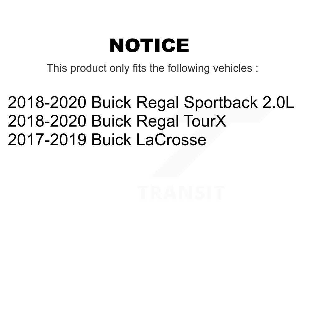 Rear Disc Brake Caliper Left Right Side Kit For Buick LaCrosse Regal Sportback TourX KBC-100364 - Image 2