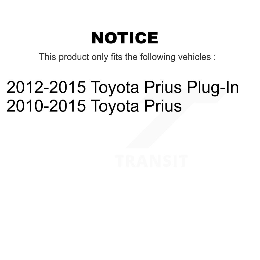 Rear Disc Brake Caliper Left Right Side (Driver Passenger) Kit For Toyota Prius Plug-In KBC-100384 - Image 2