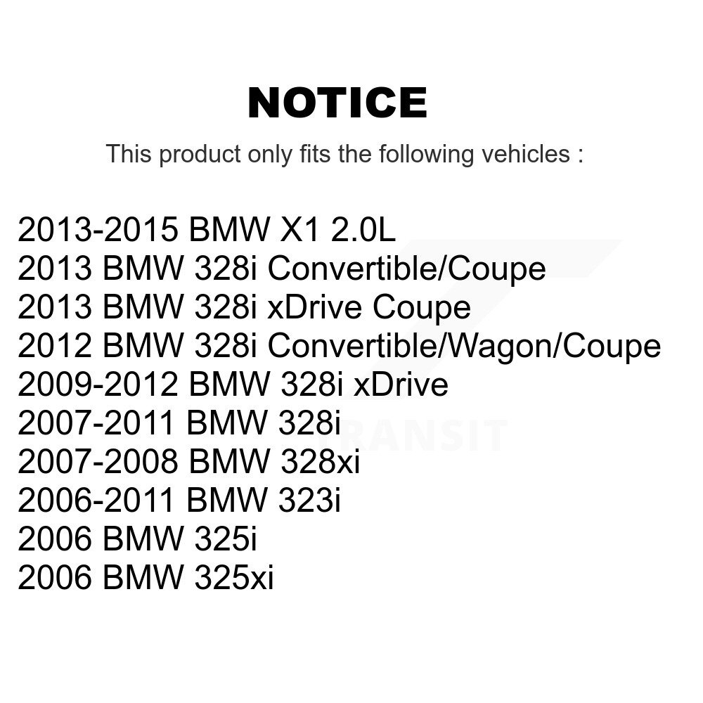 Rear Disc Brake Caliper Left Right Side Kit For BMW 328i xDrive 323i X1 328xi 325i 325xi KBC-100393 - Image 2