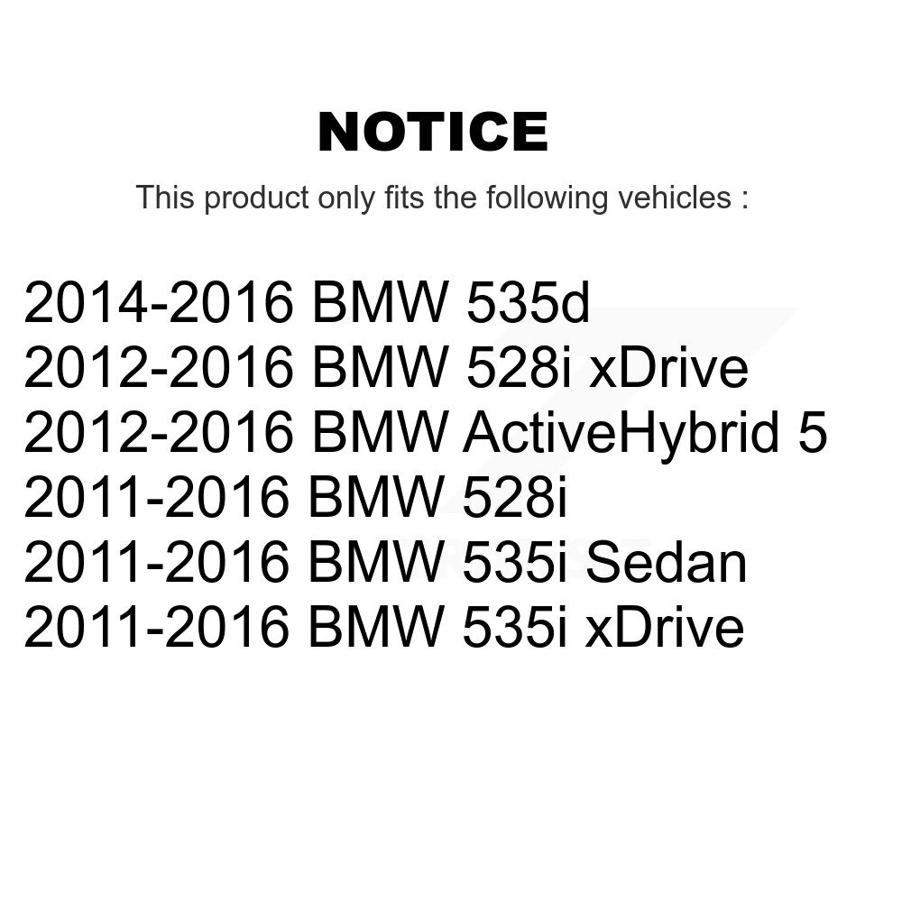 Rear Disc Brake Caliper Left Right Side Kit For BMW 535i xDrive 528i ActiveHybrid 5 535d KBC-100394 - Image 2