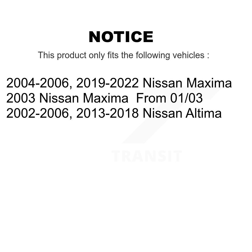Rear Disc Brake Caliper Left Right Side (Driver Passenger) Kit For Nissan Altima Maxima KBC-100417 - Image 2