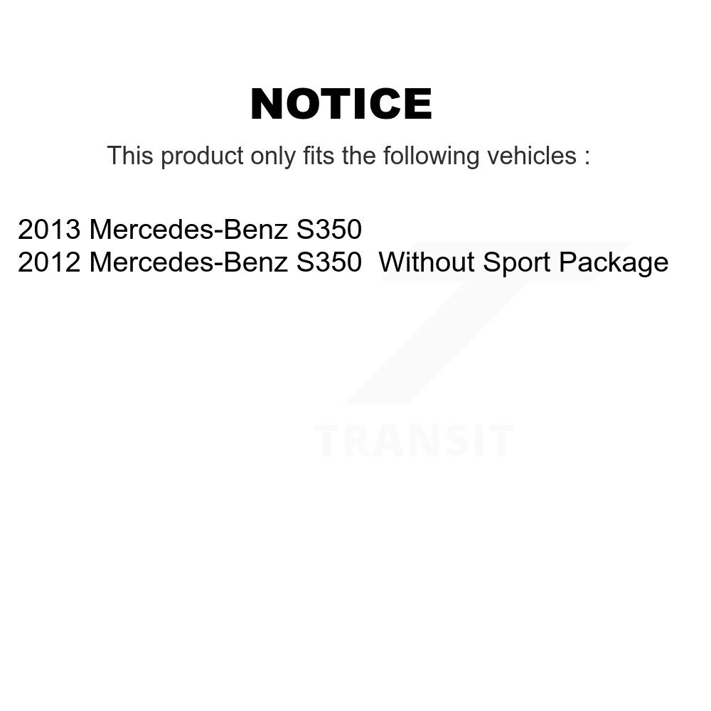 Rear Disc Brake Caliper Left Right Side (Driver Passenger) Kit For Mercedes-Benz S350 KBC-100424 - Image 2