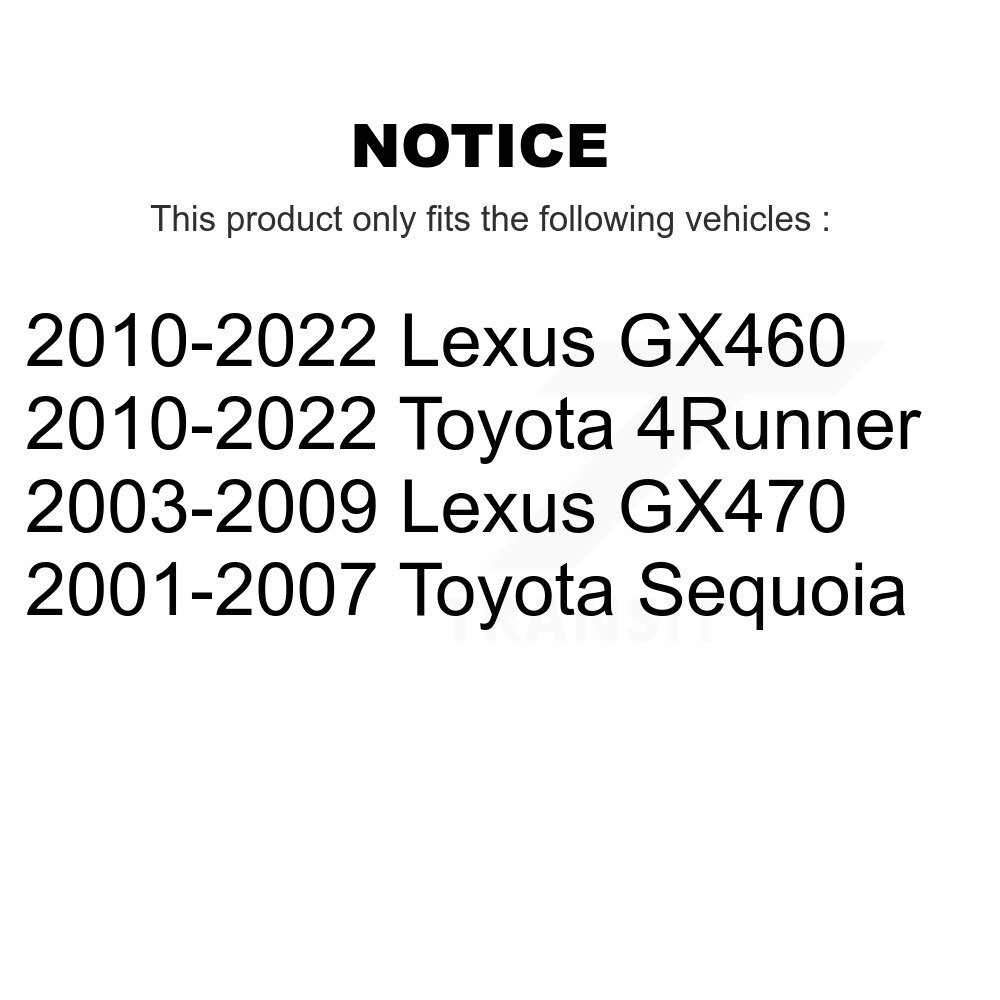 Rear Disc Brake Caliper Left Right Side Kit For Toyota 4Runner Lexus GX460 Sequoia GX470 KBC-100438 - Image 2