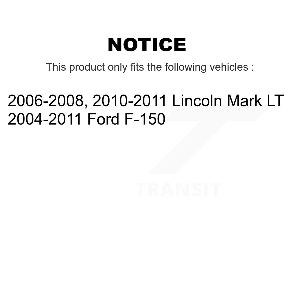 Rear Brake Caliper Left Right Side (Driver Passenger) Kit For Ford F-150 Lincoln Mark LT KBC-100442 - Image 2