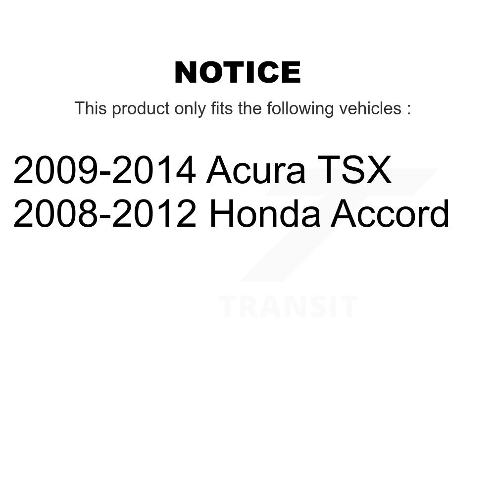 Rear Disc Brake Caliper Left Right Side (Driver Passenger) Kit For Honda Accord Acura TSX KBC-100449 - Image 2