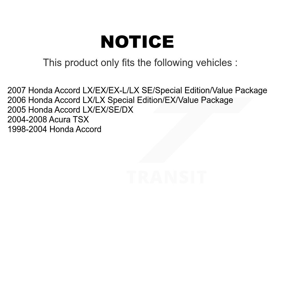 Rear Disc Brake Caliper Left Right Side (Driver Passenger) Kit For Honda Accord Acura TSX KBC-100452 - Image 2