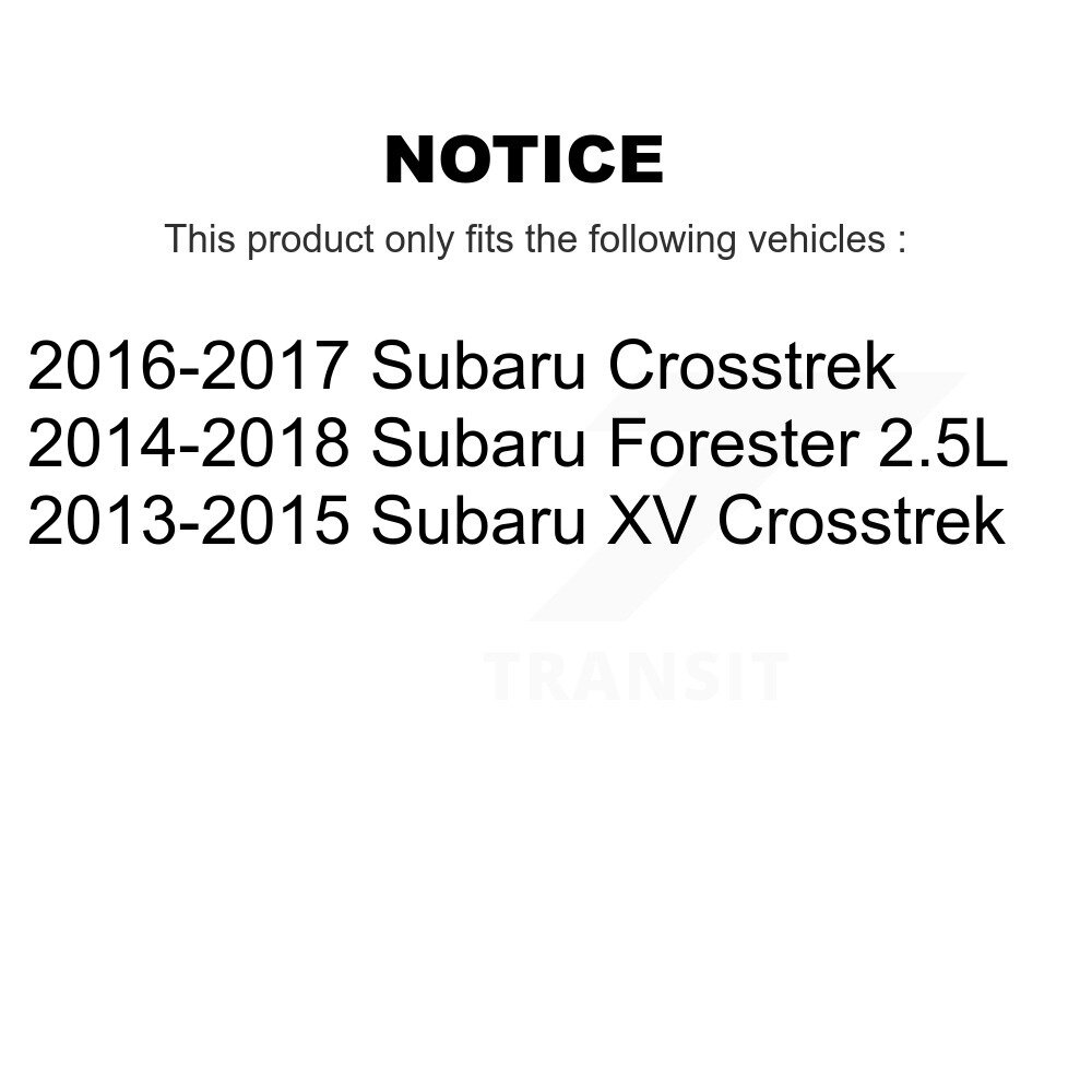 Front Rear Brake Caliper Left Right Driver Passenger Kit For Subaru Forester XV Crosstrek KBC-100475 - Image 2