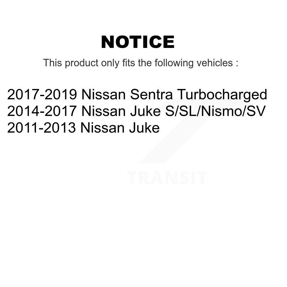 Front Rear Brake Caliper Left Right Side (Driver Passenger) Kit For Nissan Sentra Juke KBC-100497 - Image 2