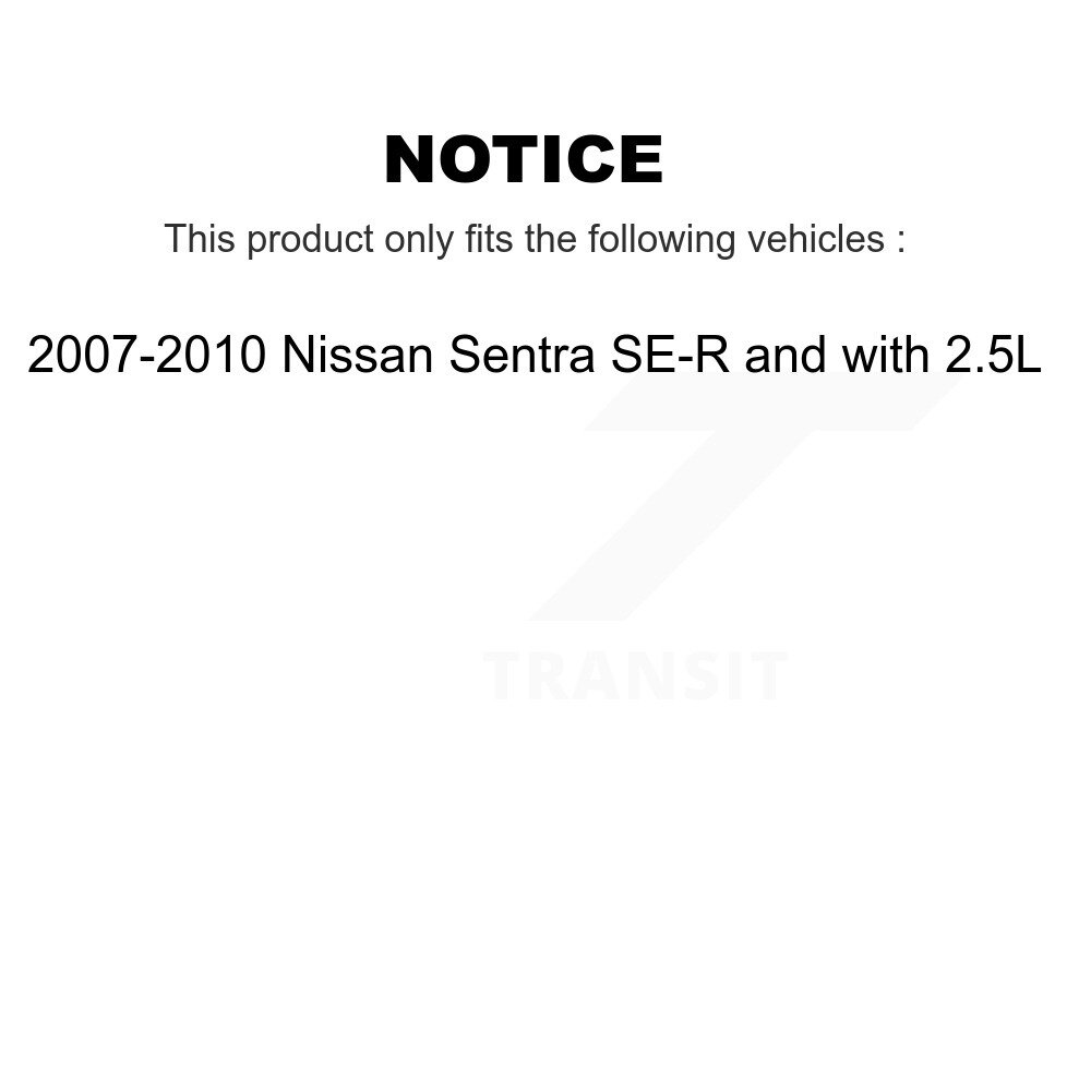 Front Rear Brake Caliper Left Right Side Kit For 2007-2010 Nissan Sentra SE-R with 2.5L KBC-100498 - Image 2