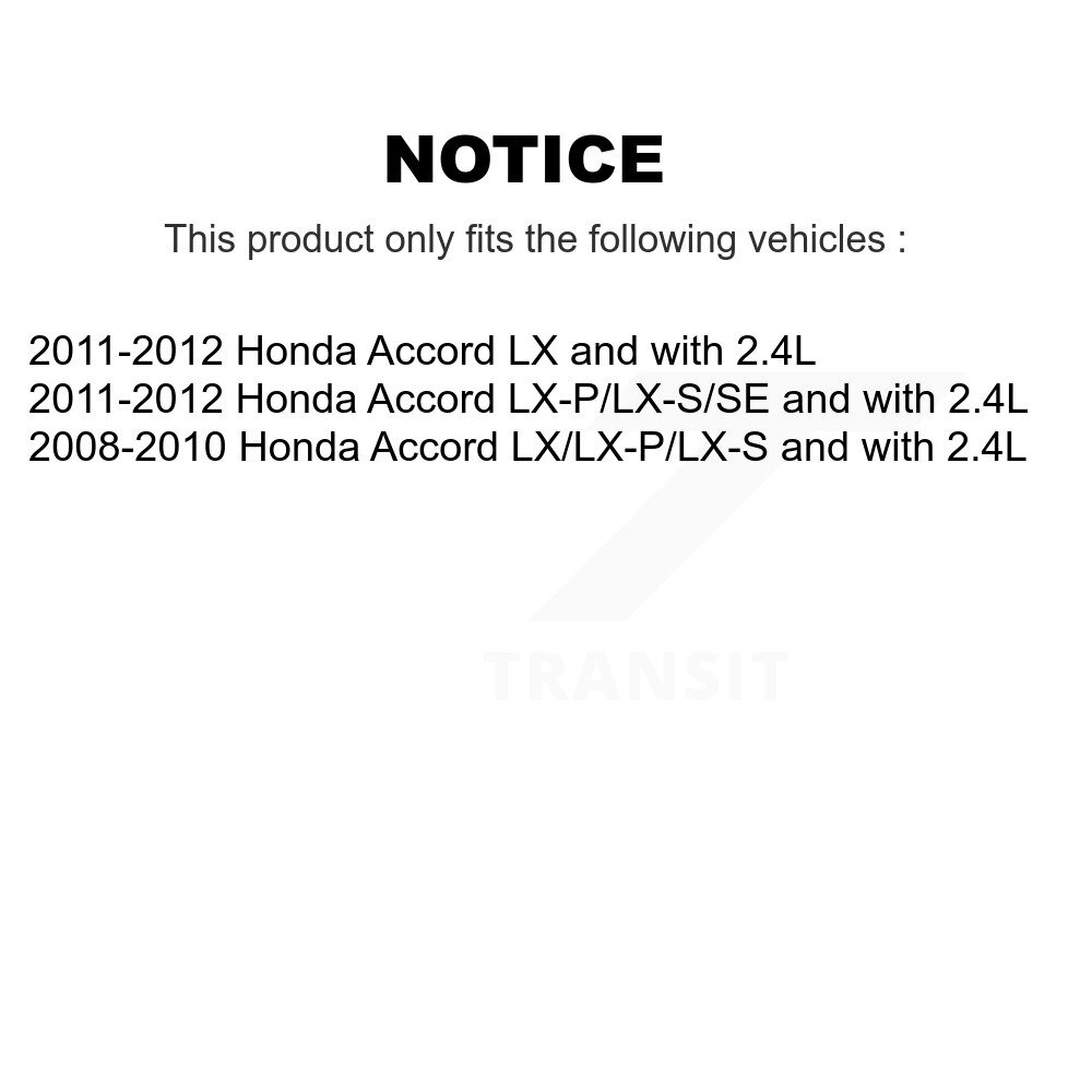 Front Rear Disc Brake Caliper Left Right Side (Driver Passenger) Kit For Honda Accord KBC-100499 - Image 2