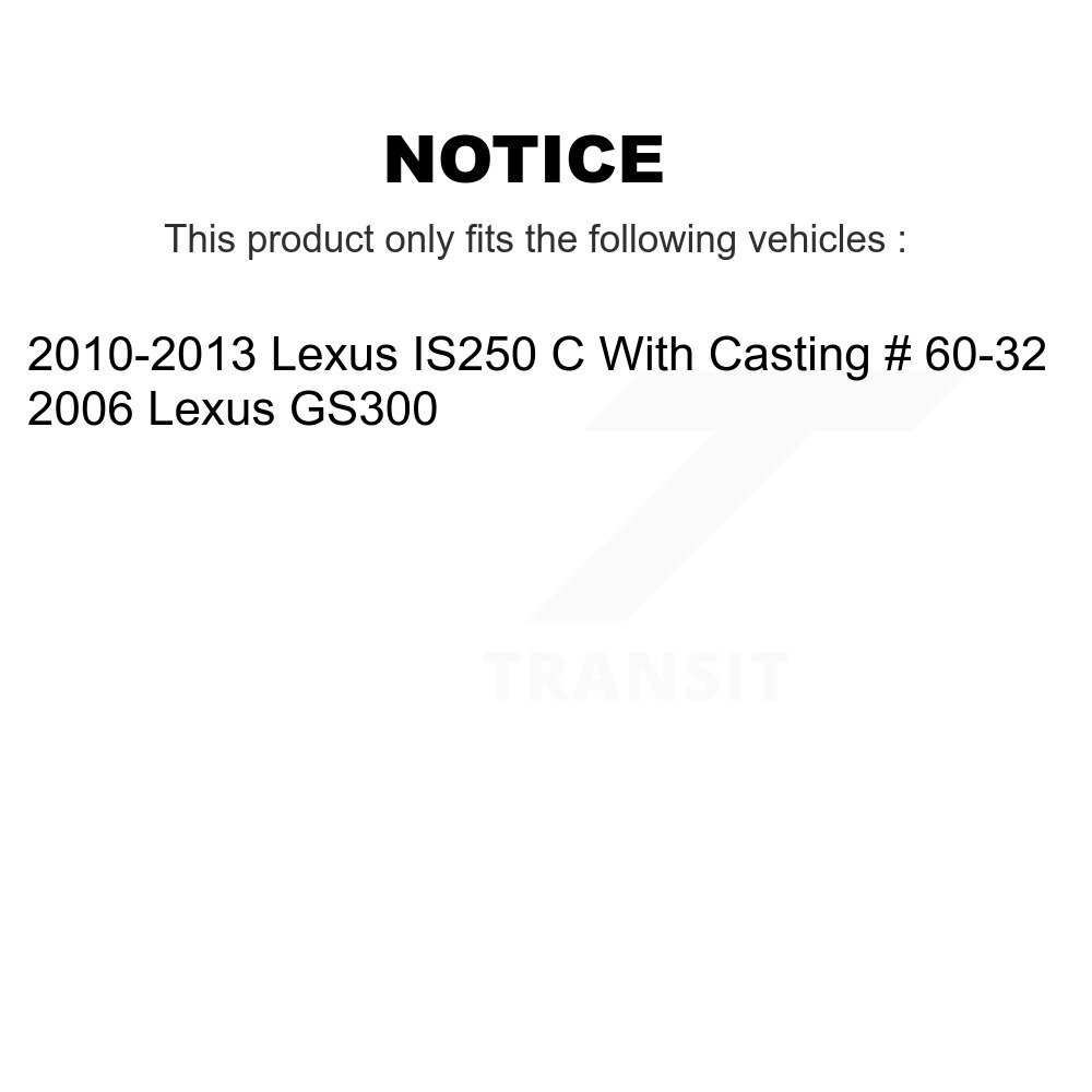 Front Rear Brake Caliper Left Right Side (Driver Passenger) Kit For Lexus IS250 GS300 KBC-100529 - Image 2