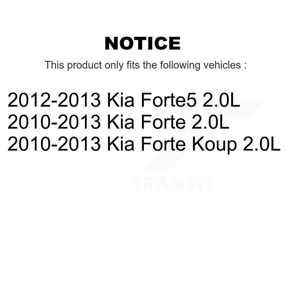 Front Rear Brake Caliper Left Right (Driver Passenger) Kit For Kia Forte Koup Forte5 2.0L KBC-100557 - Image 2