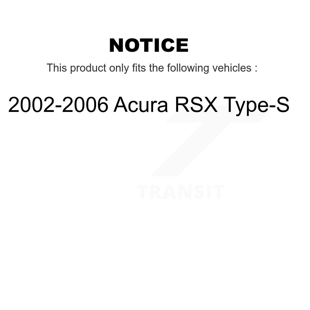 Front Rear Brake Caliper Left Right (Driver Passenger) Kit For 2002-2006 Acura RSX Type-S KBC-100560 - Image 2