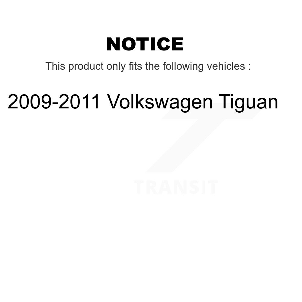 Front Rear Brake Caliper Left Right Driver Passenger Kit For 2009-2011 Volkswagen Tiguan KBC-100584 - Image 2