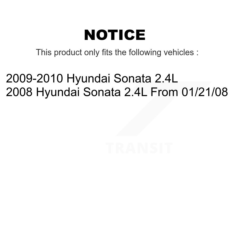 Front Rear Brake Caliper Left Right Side (Driver Passenger) Kit For Hyundai Sonata 2.4L KBC-100591 - Image 2