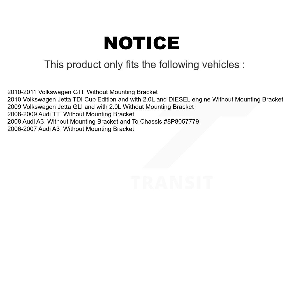 Front Rear Disc Brake Caliper Left Right Side Kit For Volkswagen Jetta GTI Audi A3 TT KBC-100605 - Image 2