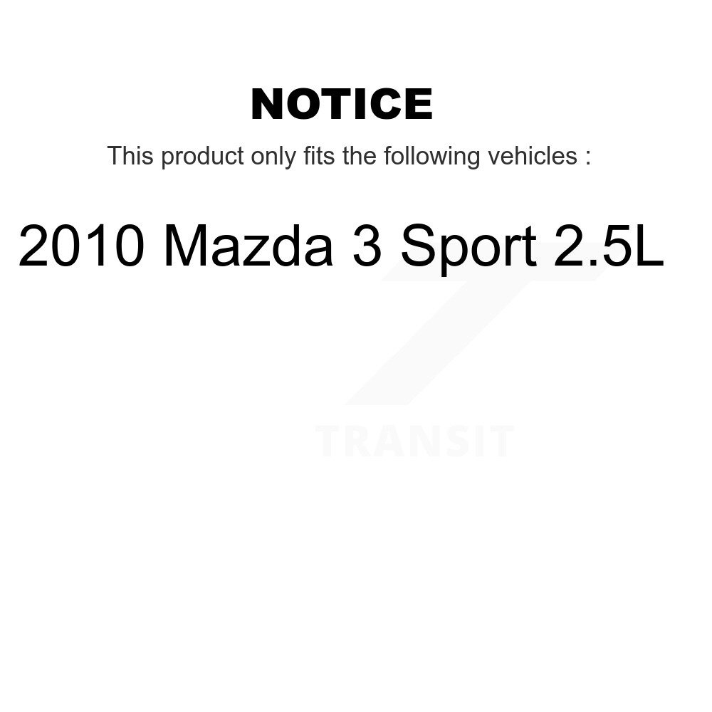 Front Rear Brake Caliper Left Right Driver Passenger Side Kit For 2010 Mazda 3 Sport 2.5L KBC-100609 - Image 2