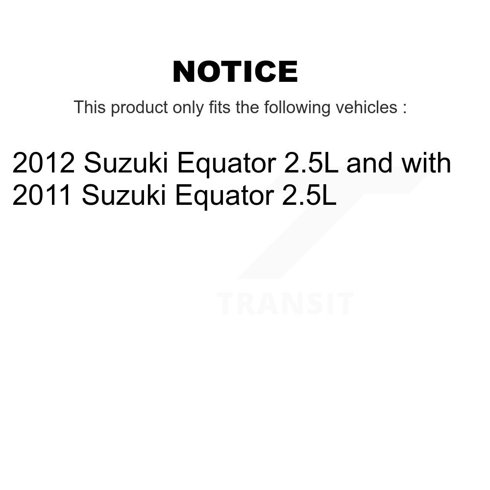 Front Disc Brake Caliper Rotors And Ceramic Pads Kit For Suzuki Equator KC8-100082C - Image 2