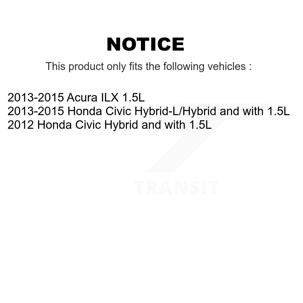 Front Disc Brake Caliper Rotors And Ceramic Pads Kit For Honda Civic Acura ILX KC8-100136C - Image 2