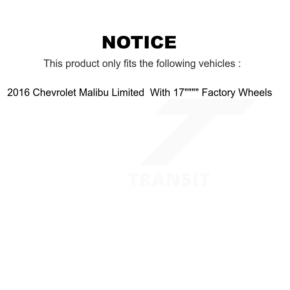 Rear Disc Brake Caliper Rotors And Ceramic Pads Kit For Chevrolet Malibu Limited KC8-100407C - Image 2