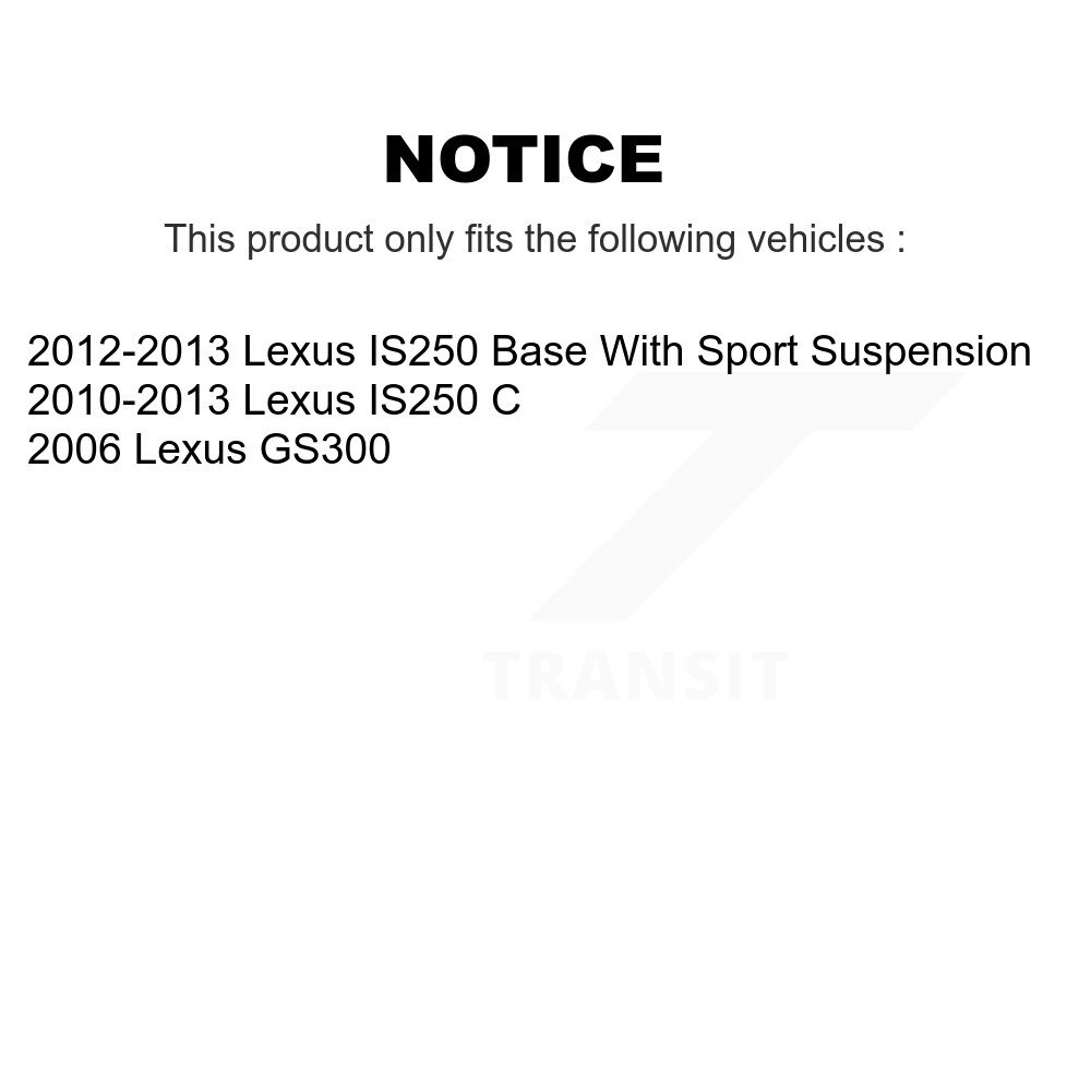 Rear Disc Brake Caliper Rotors And Ceramic Pads Kit For Lexus IS250 GS300 KC8-100442C - Image 2