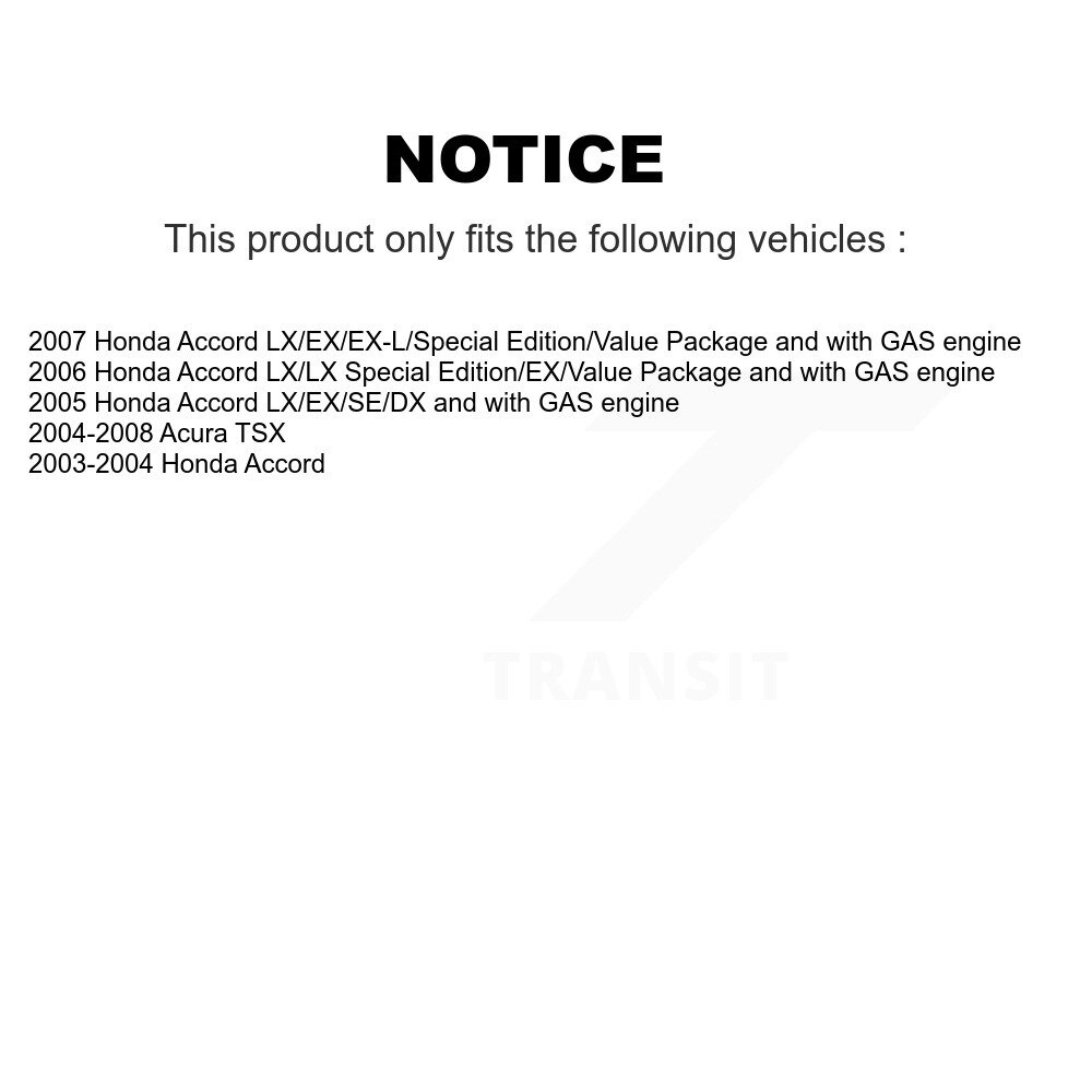 Rear Disc Brake Caliper Rotors And Ceramic Pads Kit For Honda Accord Acura TSX KC8-100713C - Image 2