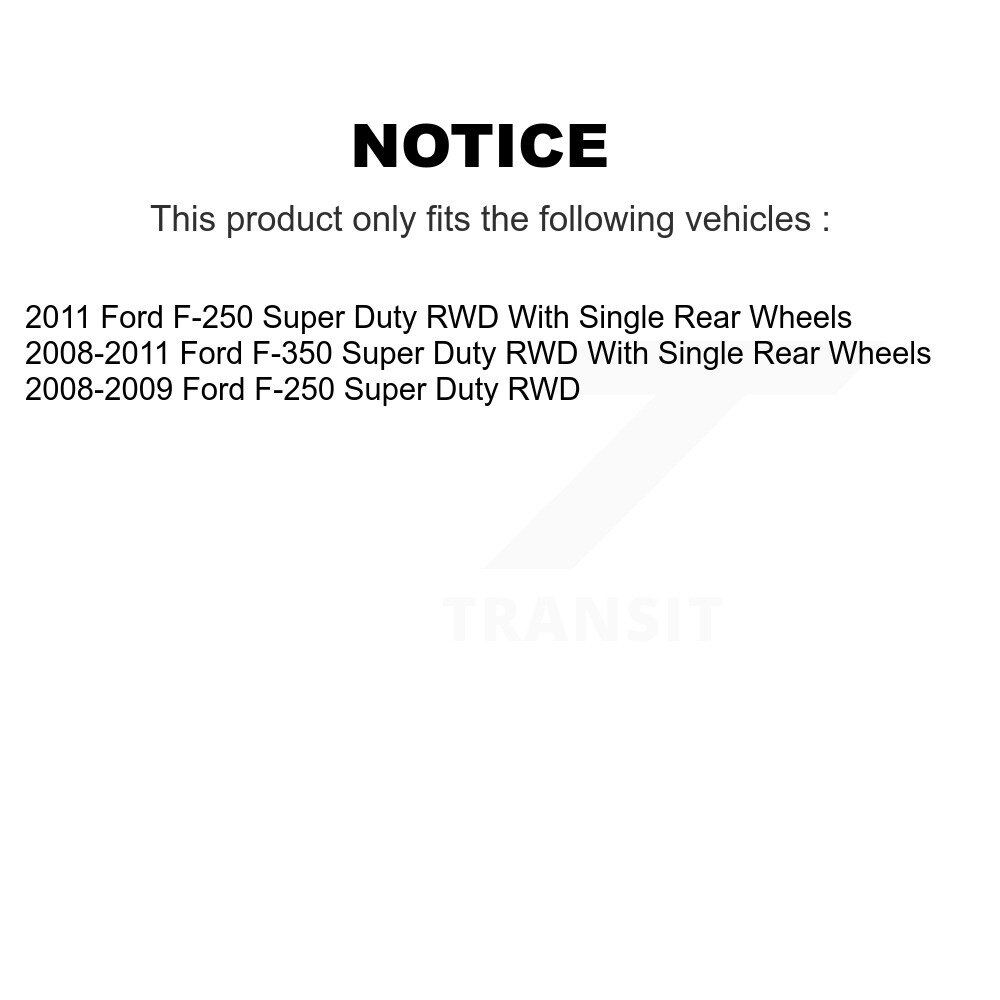 Front Disc Brake Caliper Rotors And Ceramic Pads Kit For Ford F-350 Super Duty F-250 RWD KC8-100724C - Image 2