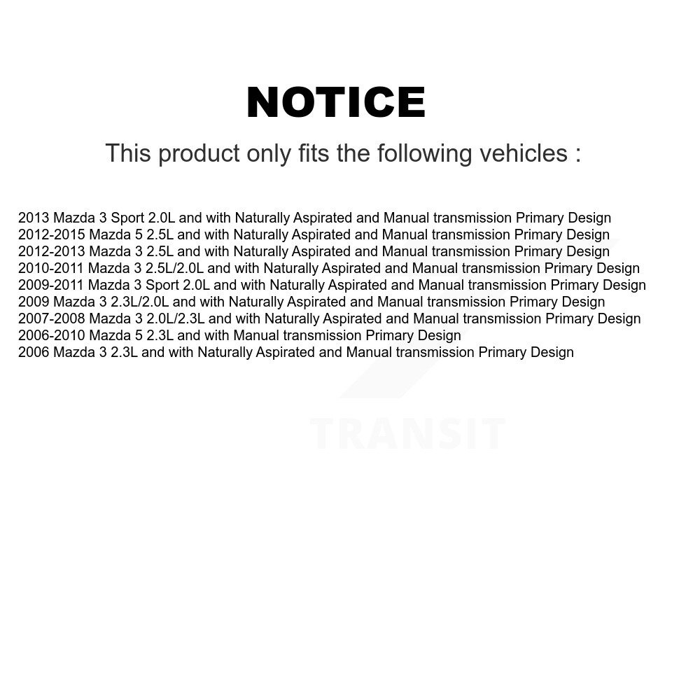 Front CV Axle Drive Shaft Complete Assembly Kit For Mazda 3 5 Sport Primary Design KCV-100016 - Image 2