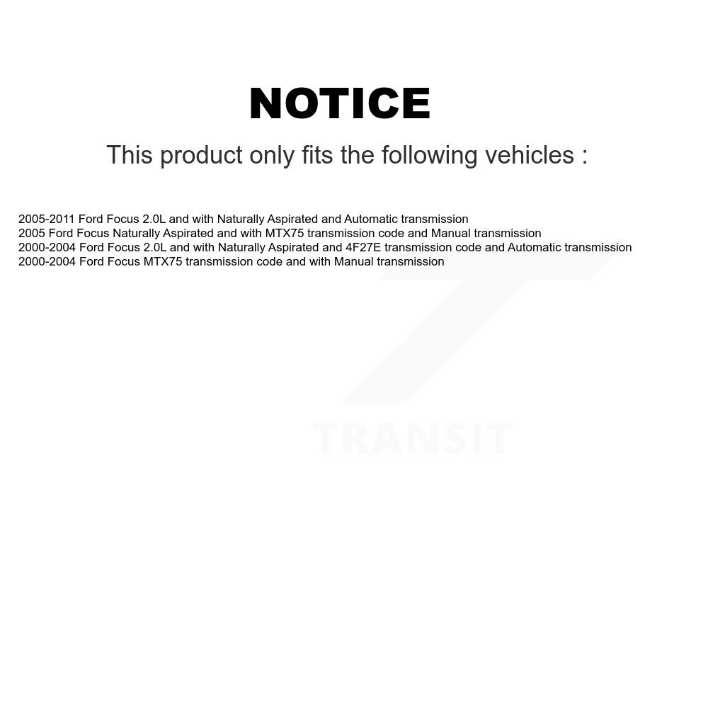 Front CV Axle Drive Shaft Complete Assembly Kit For Ford Focus KCV-100032 - Image 2